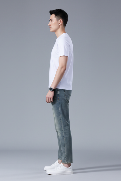 Men’s Slim Fit Ankle-Length Jeans