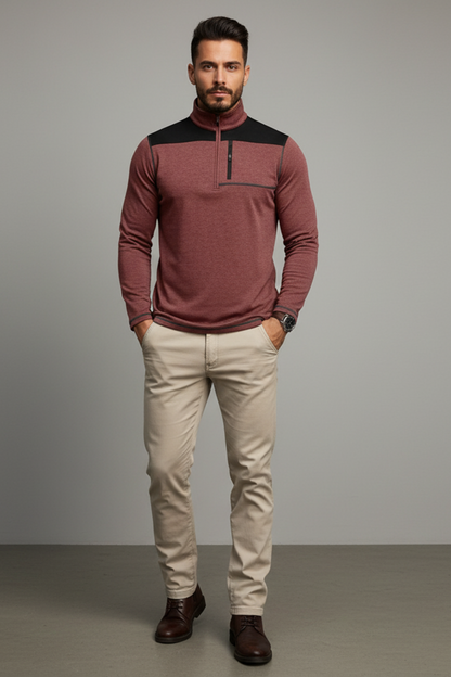 Men’s Slim Fit Half Zip Pullover