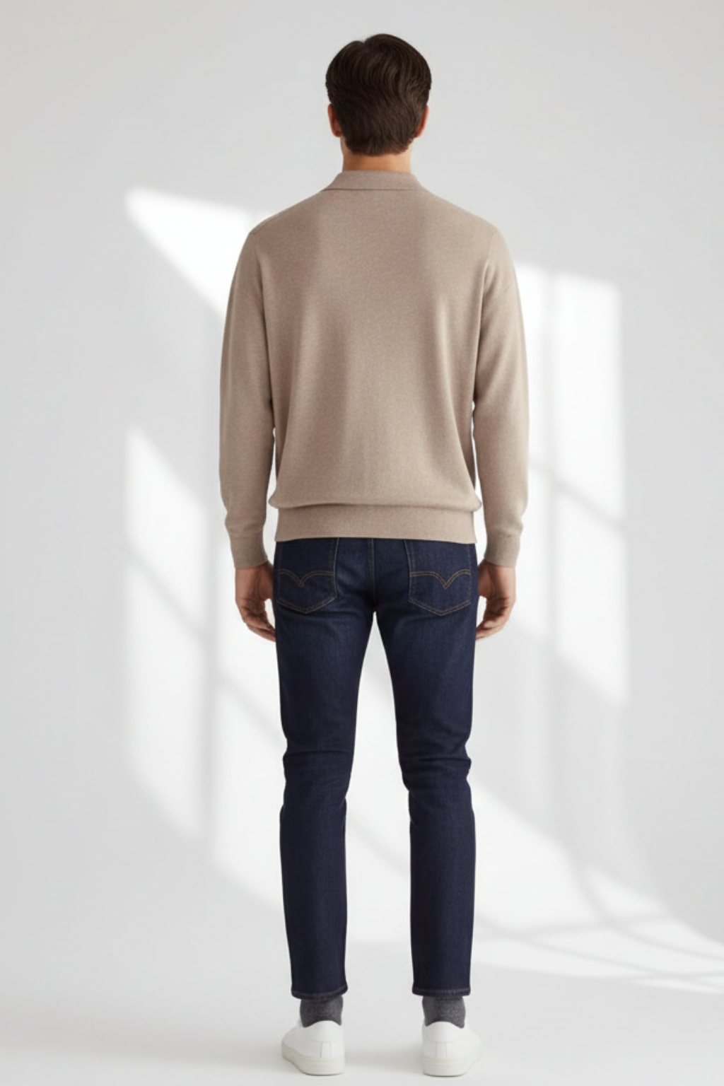Men’s Textured Knit Sweater for Versatile Layering