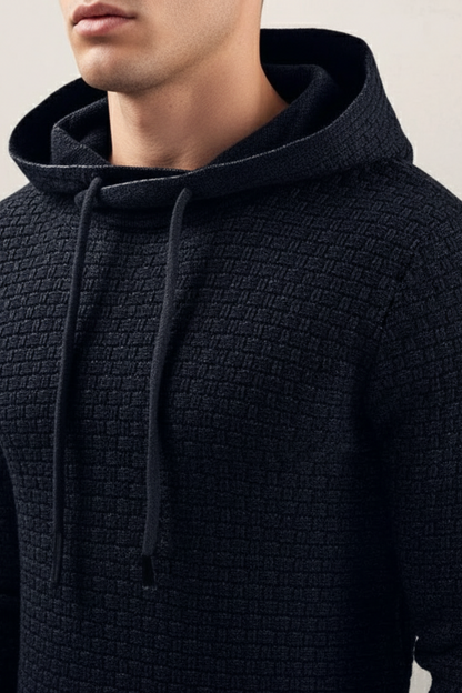 Men’s Classic Fine Knit Hooded Sweater