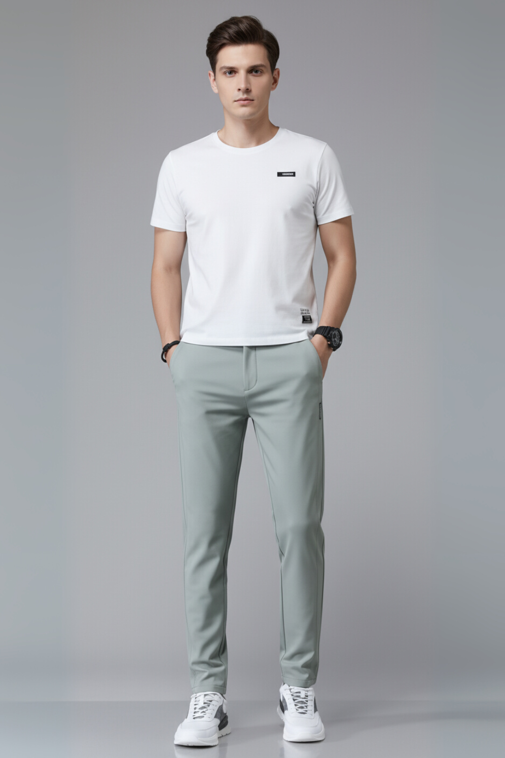Men’s Ultra-Thin Slim Straight Pants
