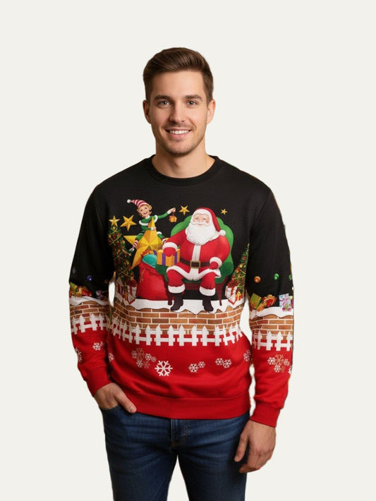Men’s Santa Chimney Christmas Sweater
