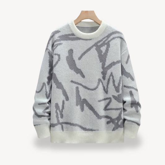 Men’s Abstract Crewneck Sweater