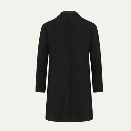 Men’s Double-Breasted Wool Long Coat