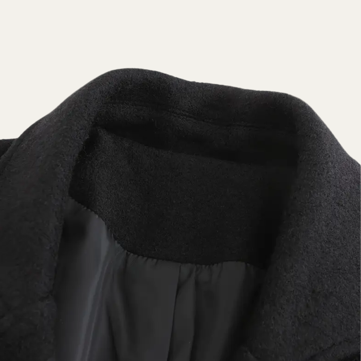 Men’s Double-Breasted Wool Long Coat