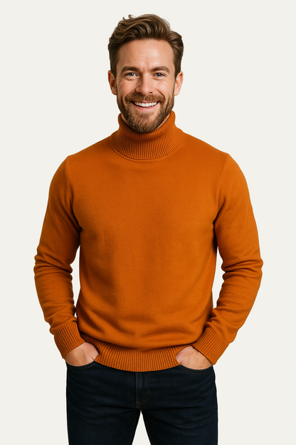 Men’s Classic Ribbed Turtleneck Knitwear
