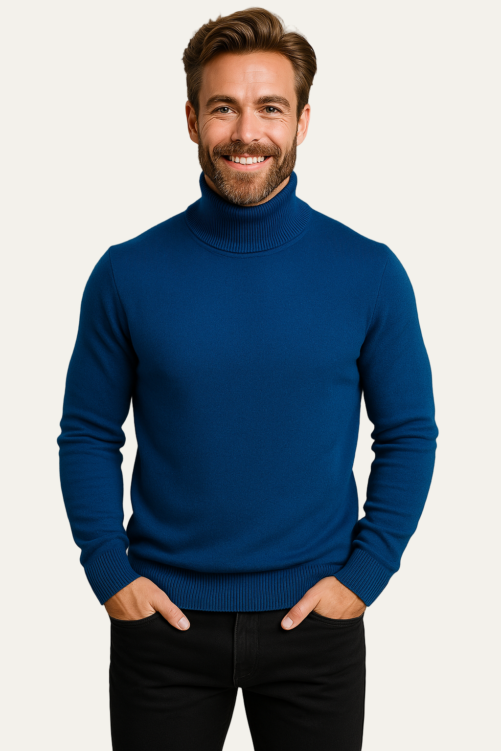 Men’s Classic Ribbed Turtleneck Knitwear