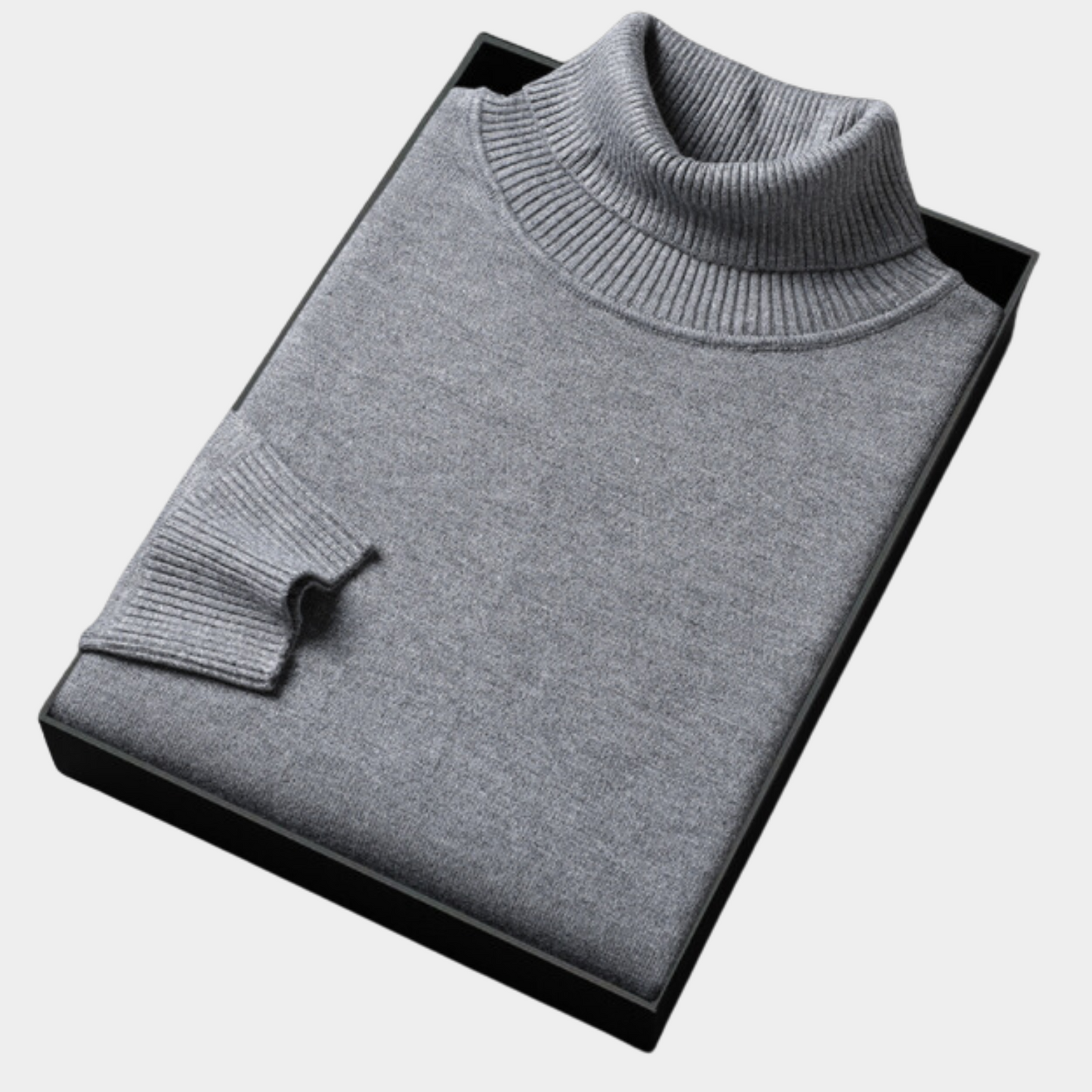 Men’s Classic Ribbed Turtleneck Knitwear
