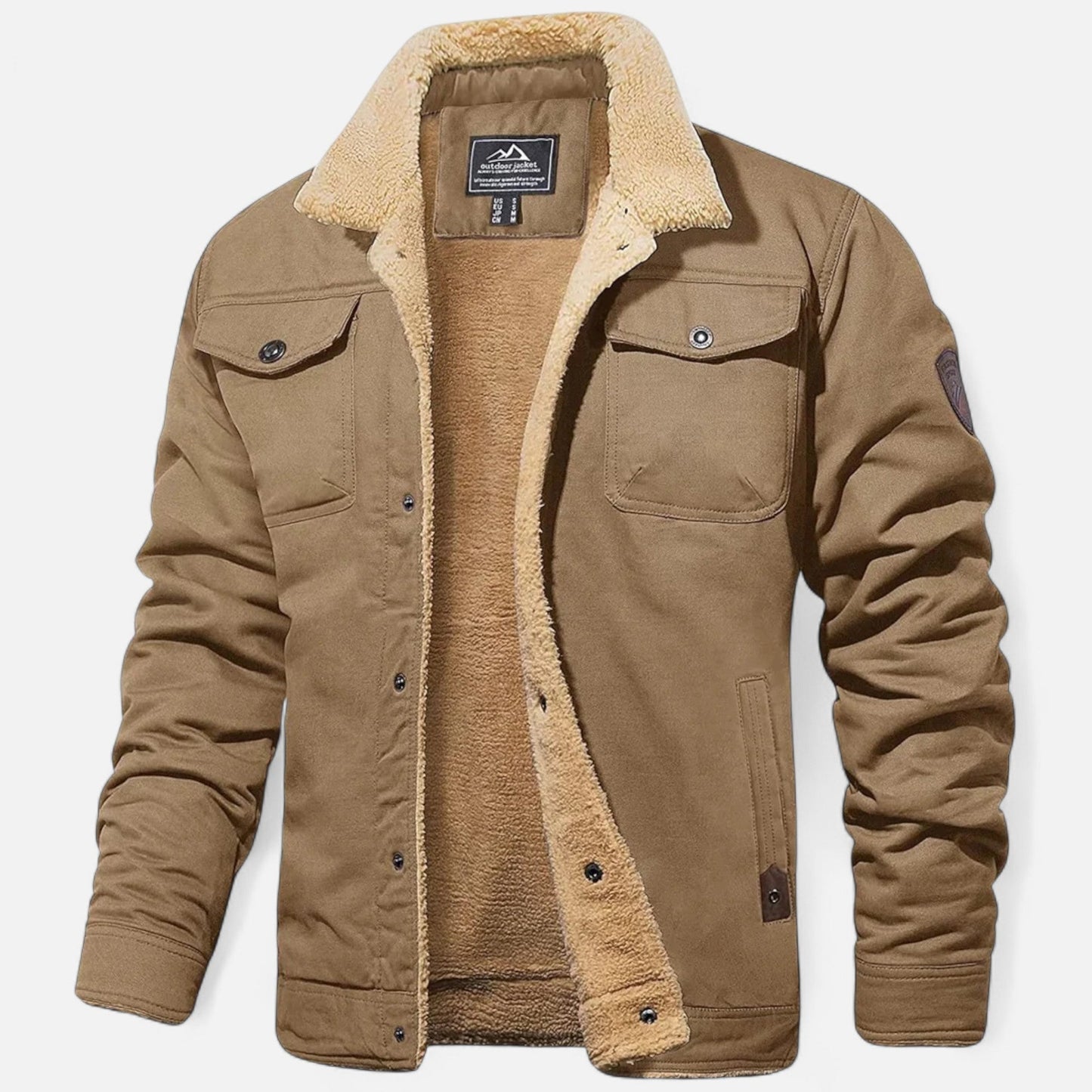 Men’s Sherpa-Collar Bomber Jacket