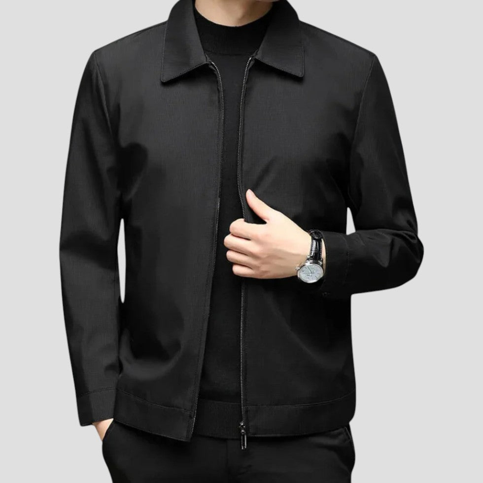 Men’s Minimalist Structured Zip Jacket