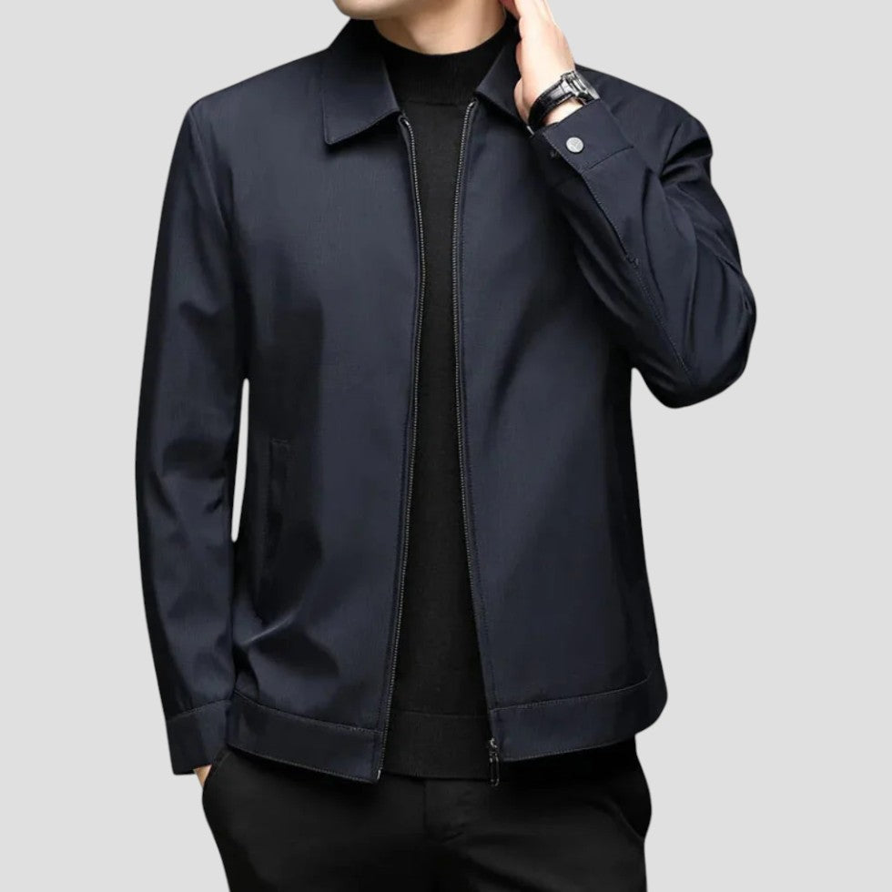 Men’s Minimalist Structured Zip Jacket