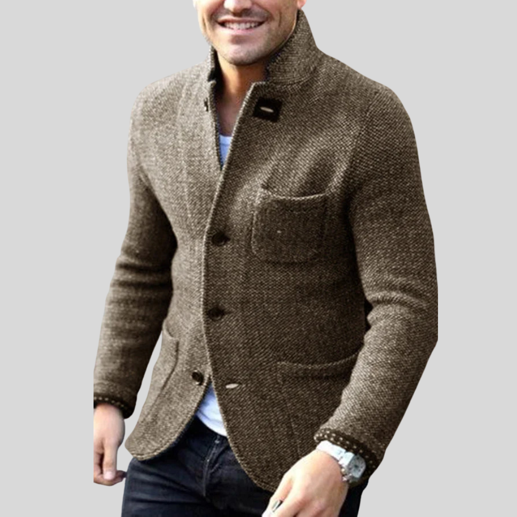 Corven | Button-Down Wool Blazer for Men – Refined Cold-Weather Style
