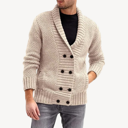 Men’s Textured Knit Cardigan