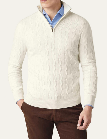 Men’s Funnel Neck Knitted Sweater