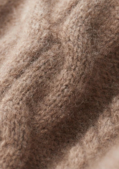Men’s Warm Cable-Knit Crewneck Sweater