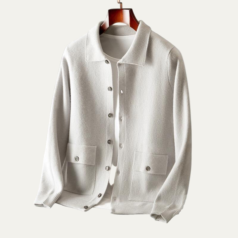 Men’s Casual Knit Shirt Jacket