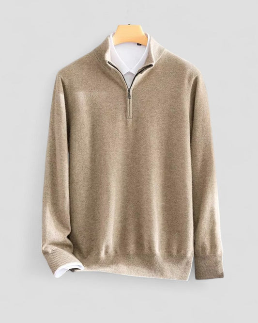 Men’s Half-Zip Relaxed Fit Pullover Sweater