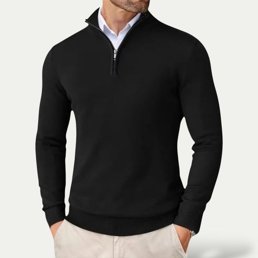 Men’s Refined Knit Quarter-Zip Pullover