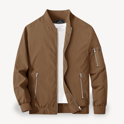 Men’s Classic Stand Collar Bomber Jacket