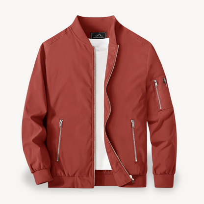 Men’s Classic Stand Collar Bomber Jacket