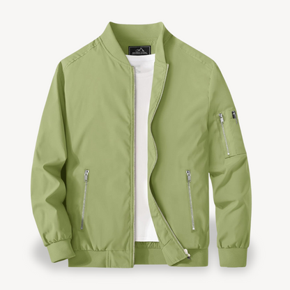 Men’s Classic Stand Collar Bomber Jacket