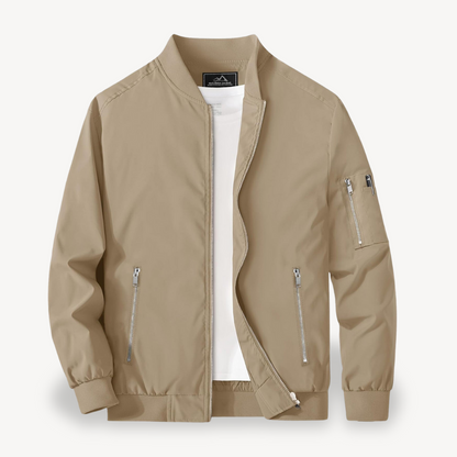 Men’s Classic Stand Collar Bomber Jacket