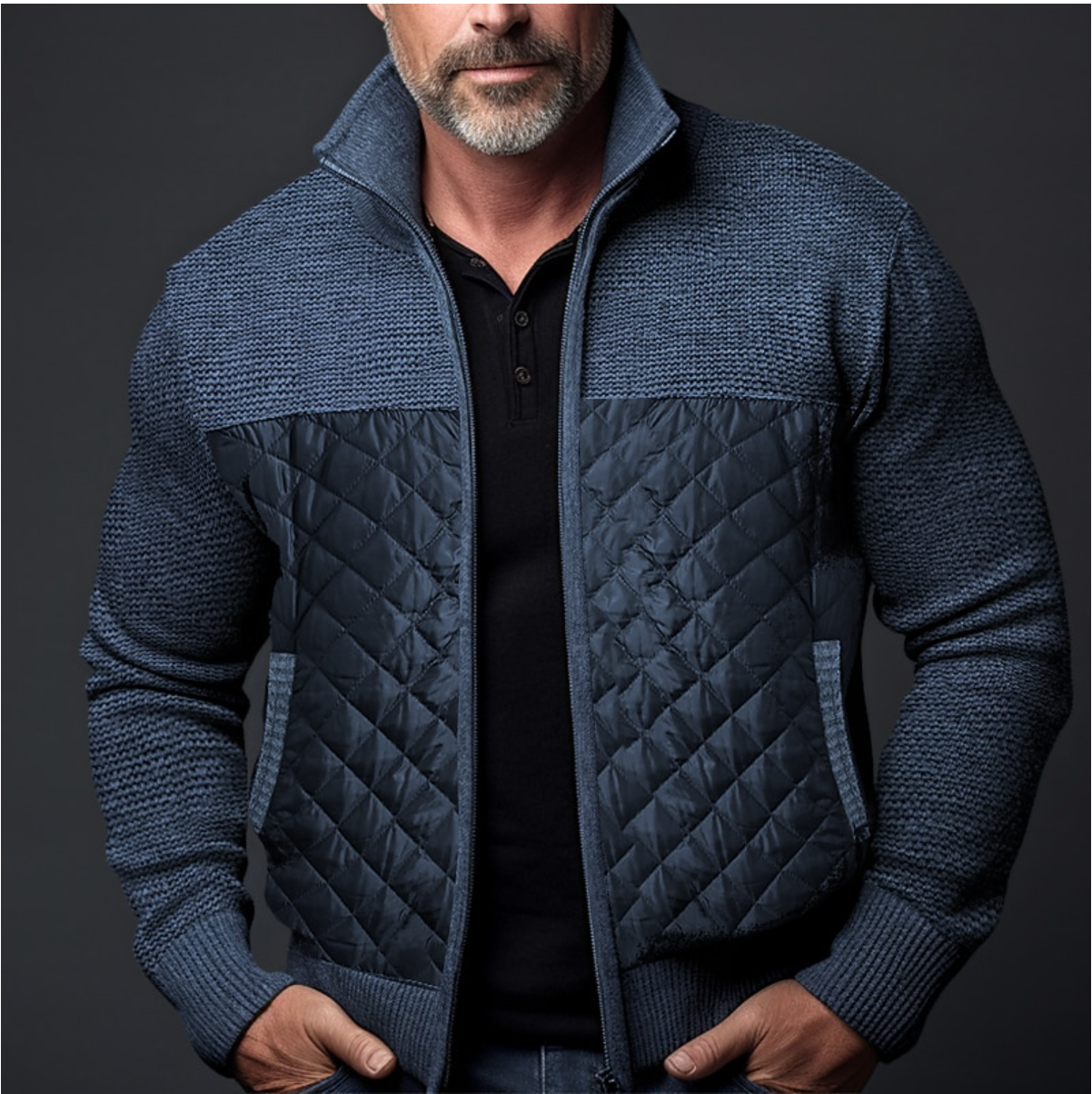 Classic Full Zip Men's Jacket - BritishElegance