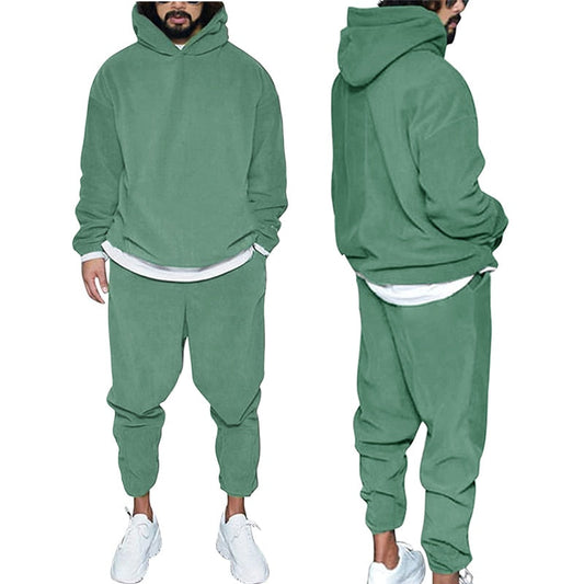 Athletic 2-Piece Sweatpants Hoodie Set - BritishElegance