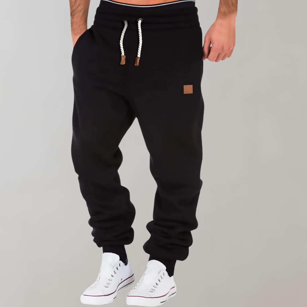 Comfortable Men's Fleece Jogger Pants - BritishElegance