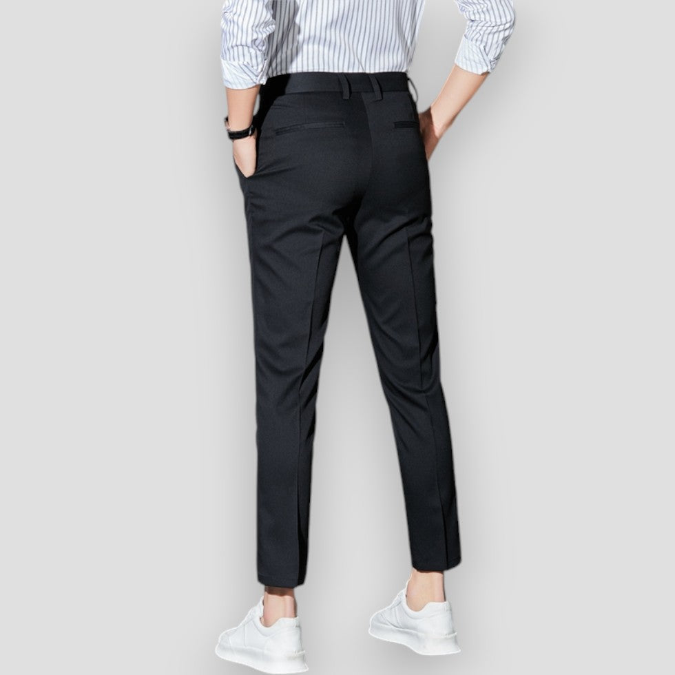 Men's Chino Trousers Stretchy Slim Fit Casual Pants