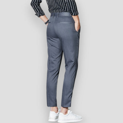 Men's Chino Trousers Stretchy Slim Fit Casual Pants