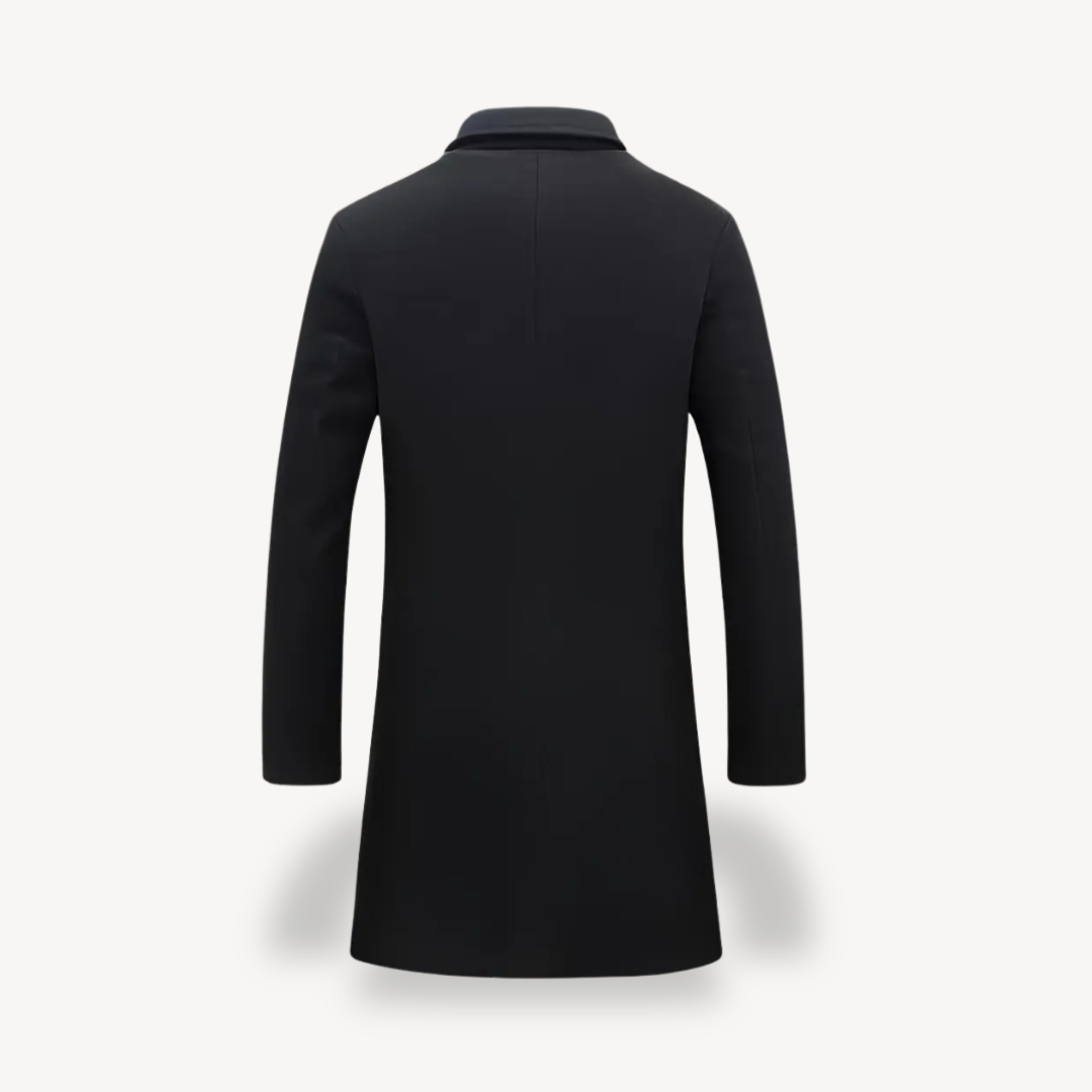 Men’s Classic Single-Breasted Topcoat