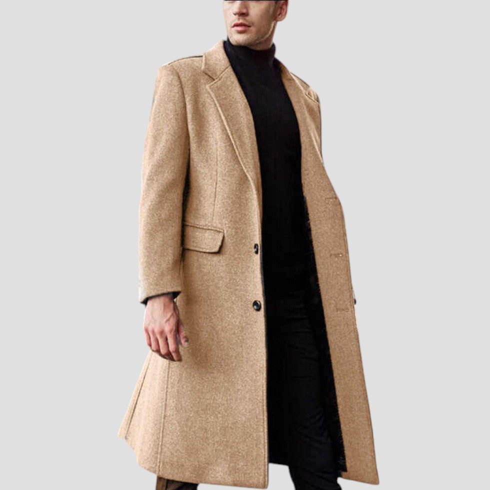 Men’s Sophisticated Double-Breasted Overcoat