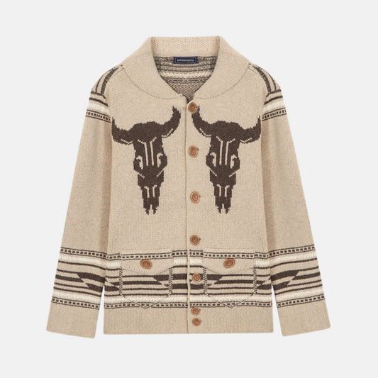 Men’s Chunky Southwestern Knit Cardigan