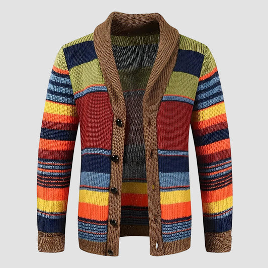 Classic Button Front Mens Cardigan Sweater - BritishElegance