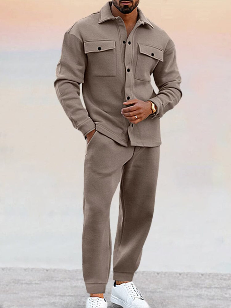 Men's Classic 2-Piece Button Down Suit - BritishElegance