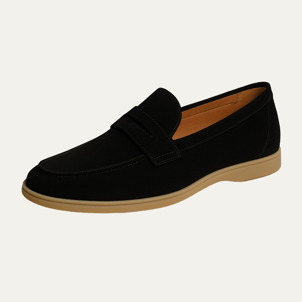 Men’s Elegant Suede Penny Loafer
