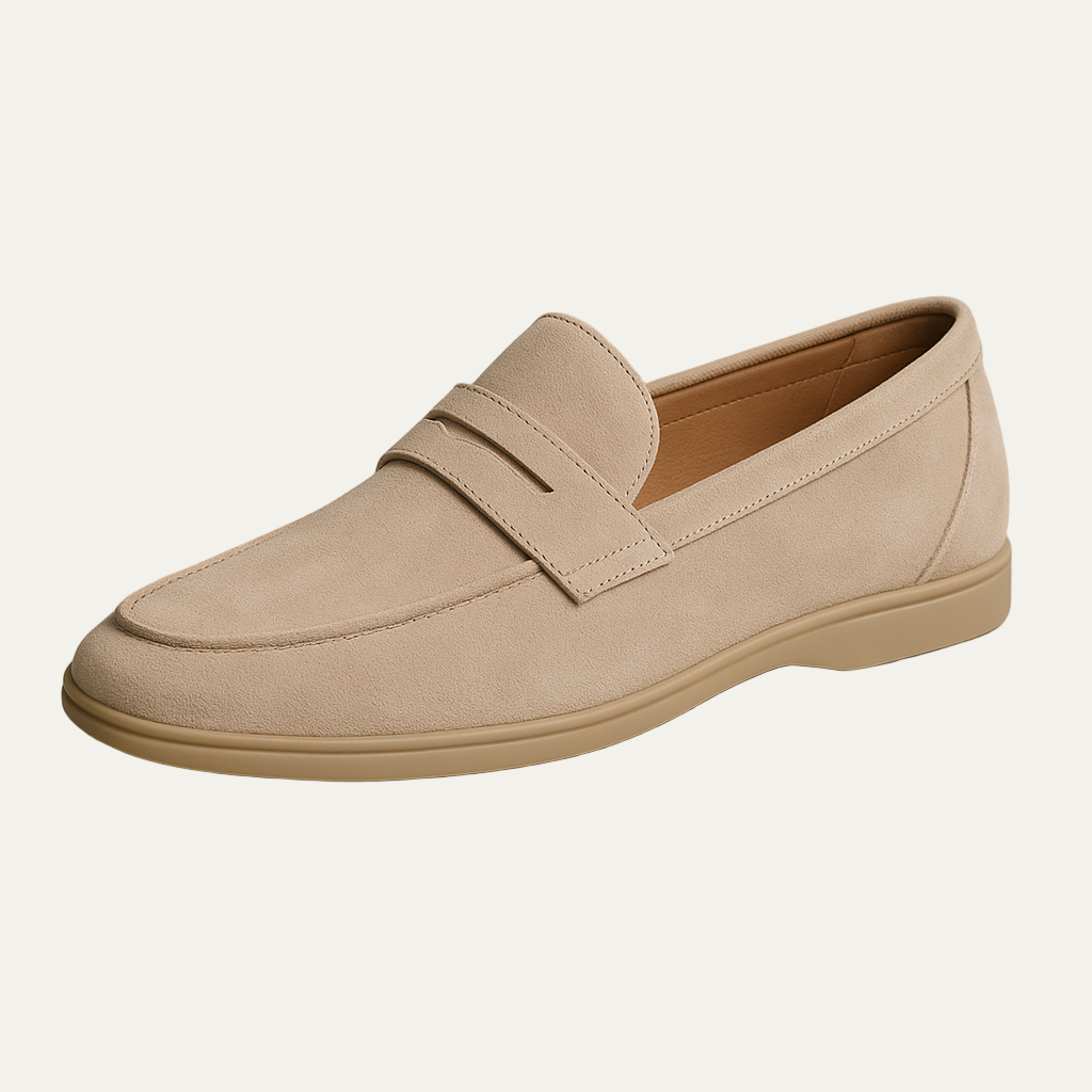 Men’s Elegant Suede Penny Loafer