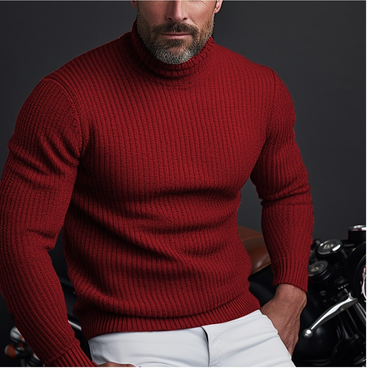 Classic Crew Neck Thermal Sweater - BritishElegance
