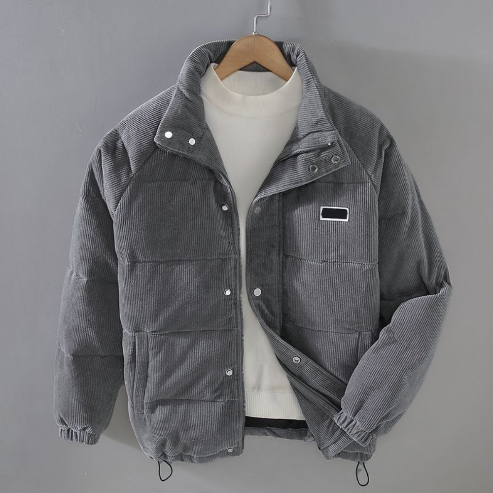 Men's Thick Padded Quilted Parka Coat - BritishElegance