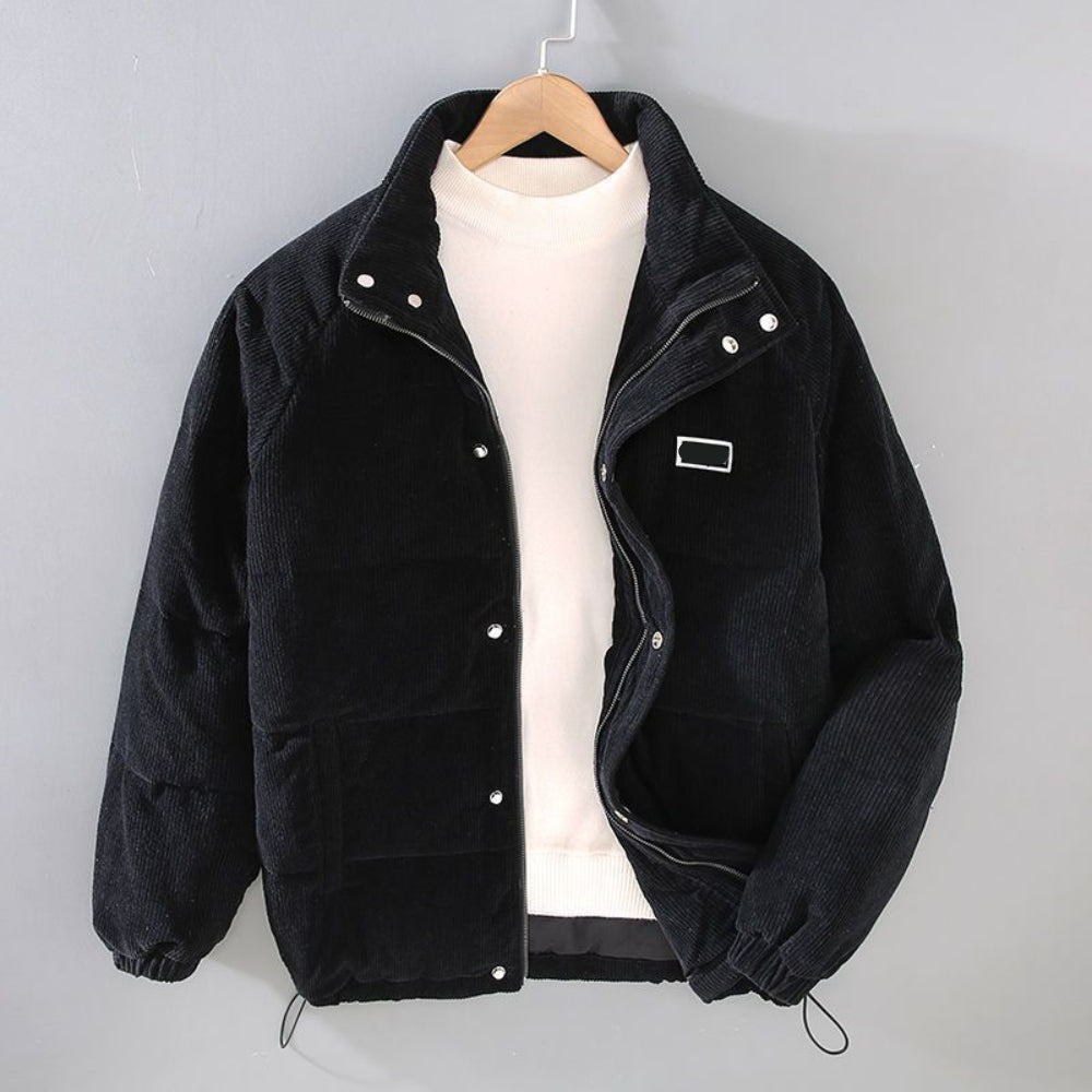 Men's Thick Padded Quilted Parka Coat