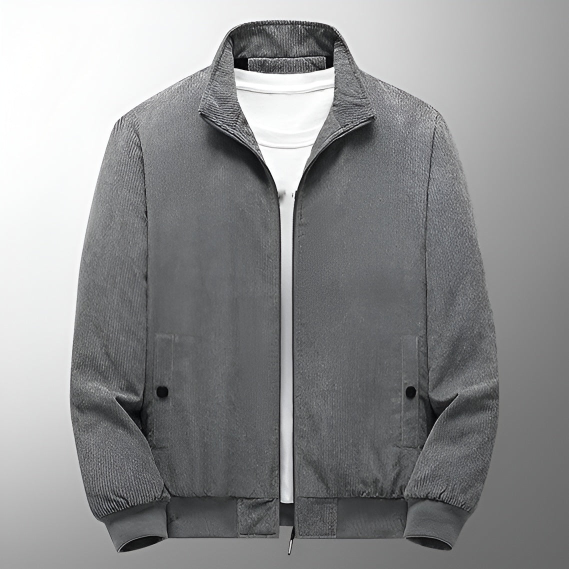 Rugged Textured Mens Winter Coat
