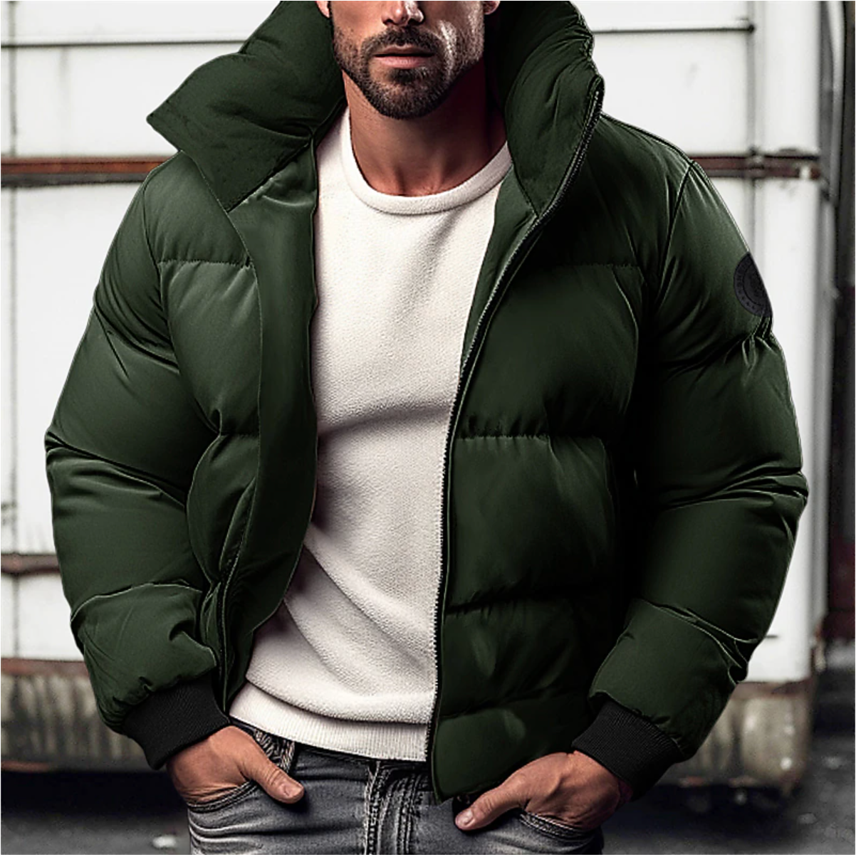 Warm Waterproof Men's Parka Jacket