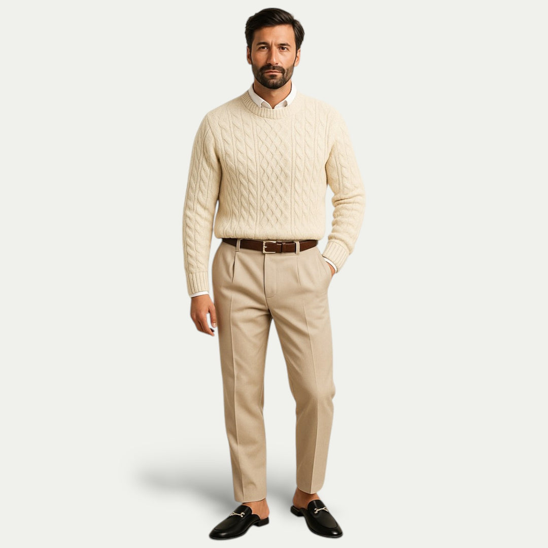 Men’s Chic Slip-On Mules with Buckle Accent