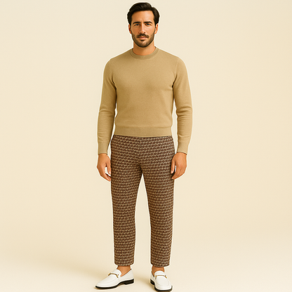 Men’s Chic Slip-On Mules with Buckle Accent