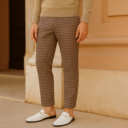 Men’s Chic Slip-On Mules with Buckle Accent