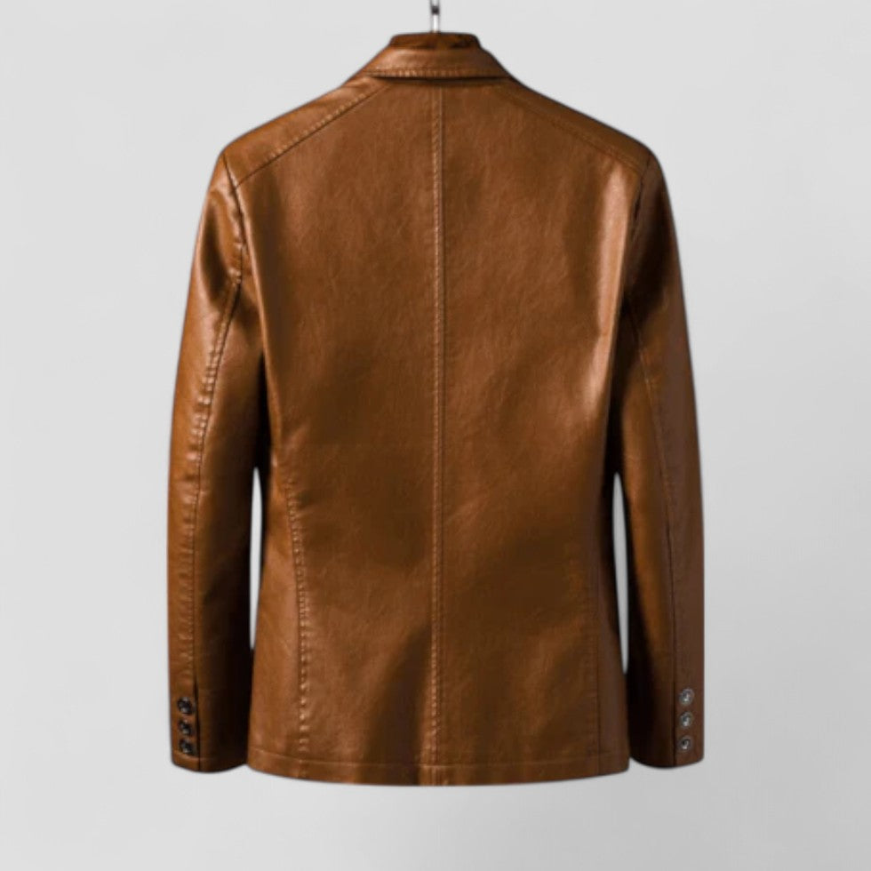 Men’s Modern Leather Blazer