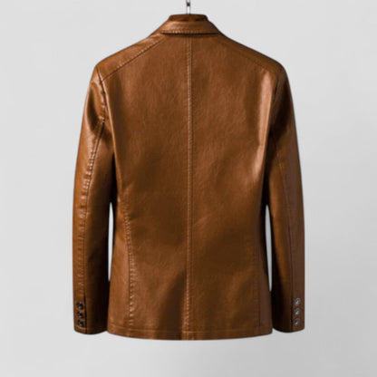 Men’s Modern Leather Blazer