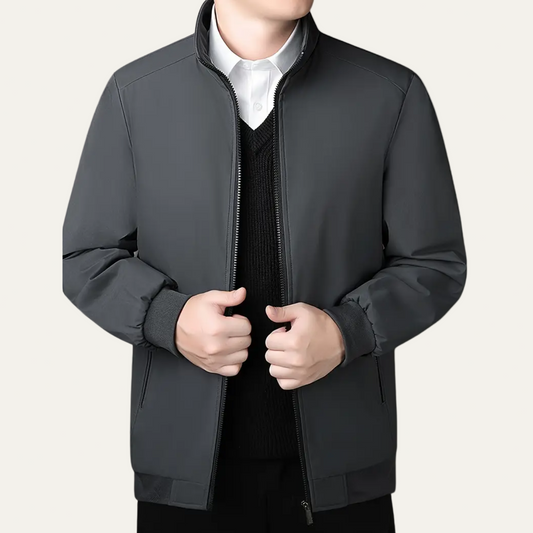 Men’s Casual Zip-Front Bomber Jacket