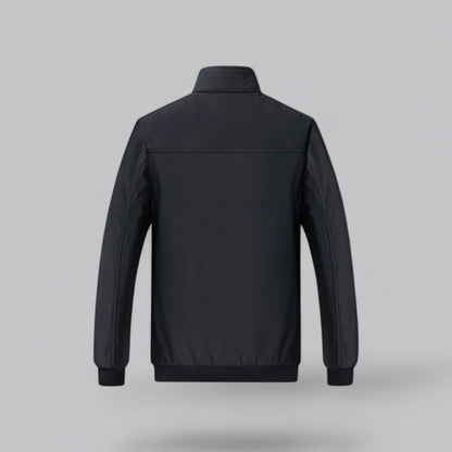 Men’s Fur-Lined Stand Collar Bomber Jacket